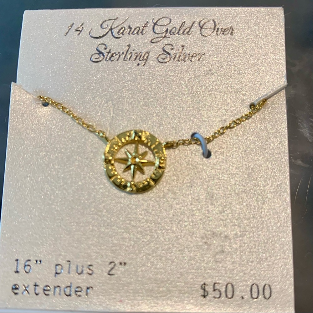 Kohl's Gold and Silver Sunburst Necklace